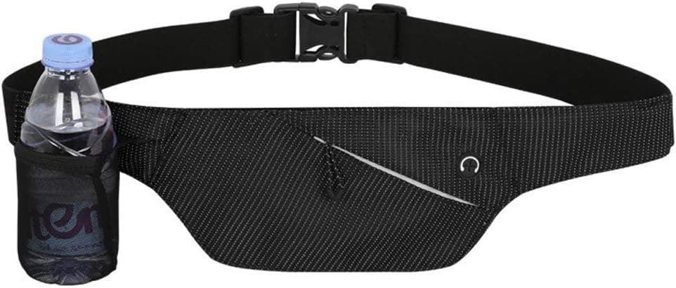 amilyfang Running Belt, Water Resistant Running Waist Pack for Women and Men, Fitness Workout Adjustable iPhone Xs X 8 7 6 Belt Sport Pouch