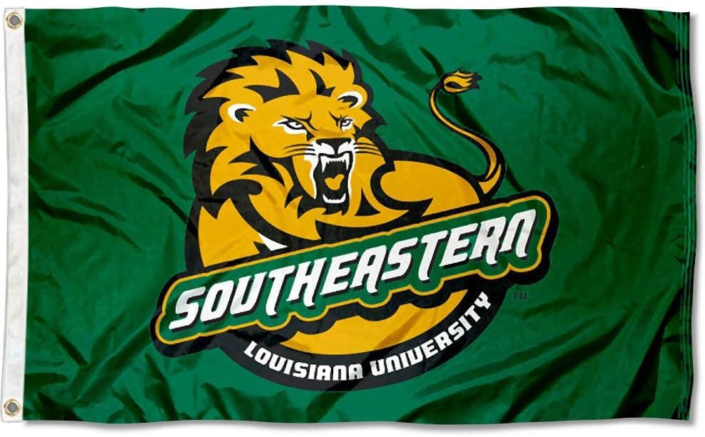 SELU Southeastern Louisiana Lions University Large College Flag