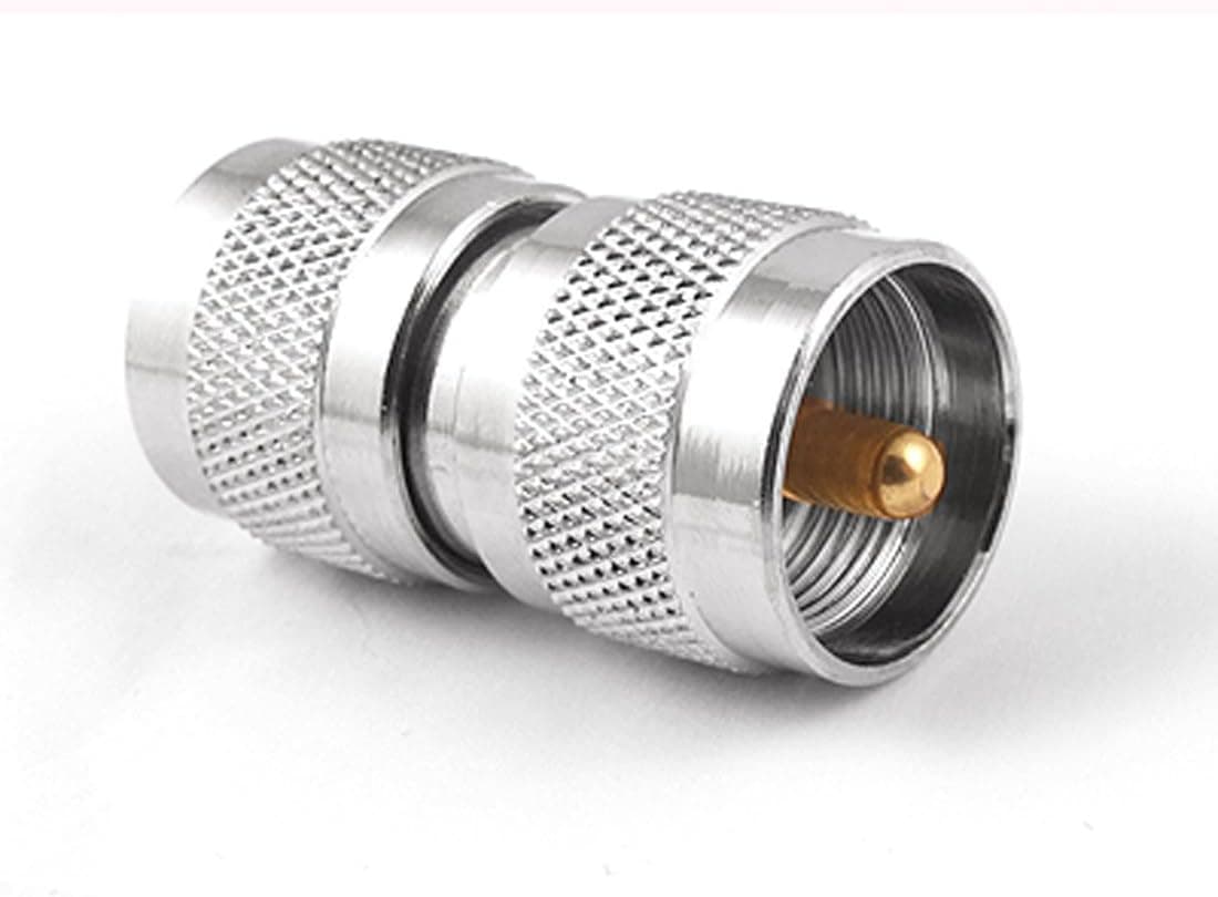 uxcell UHF Male to Male M/M Coaxial Cable RF Connector Adapter Straight