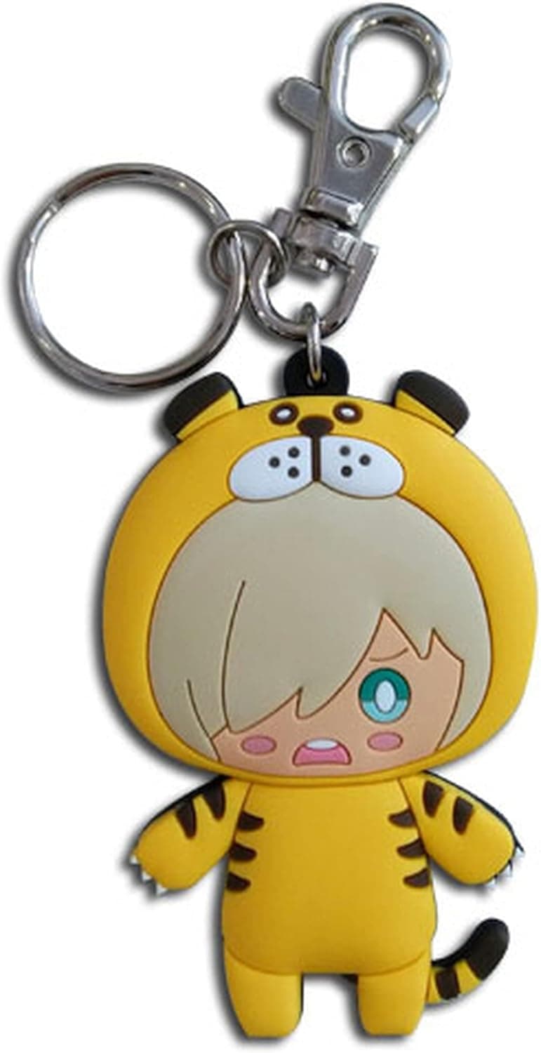 Great Eastern Entertainment Yuri On Ice SD Yurio Tiger Pajamas PVC Keychain, Multi