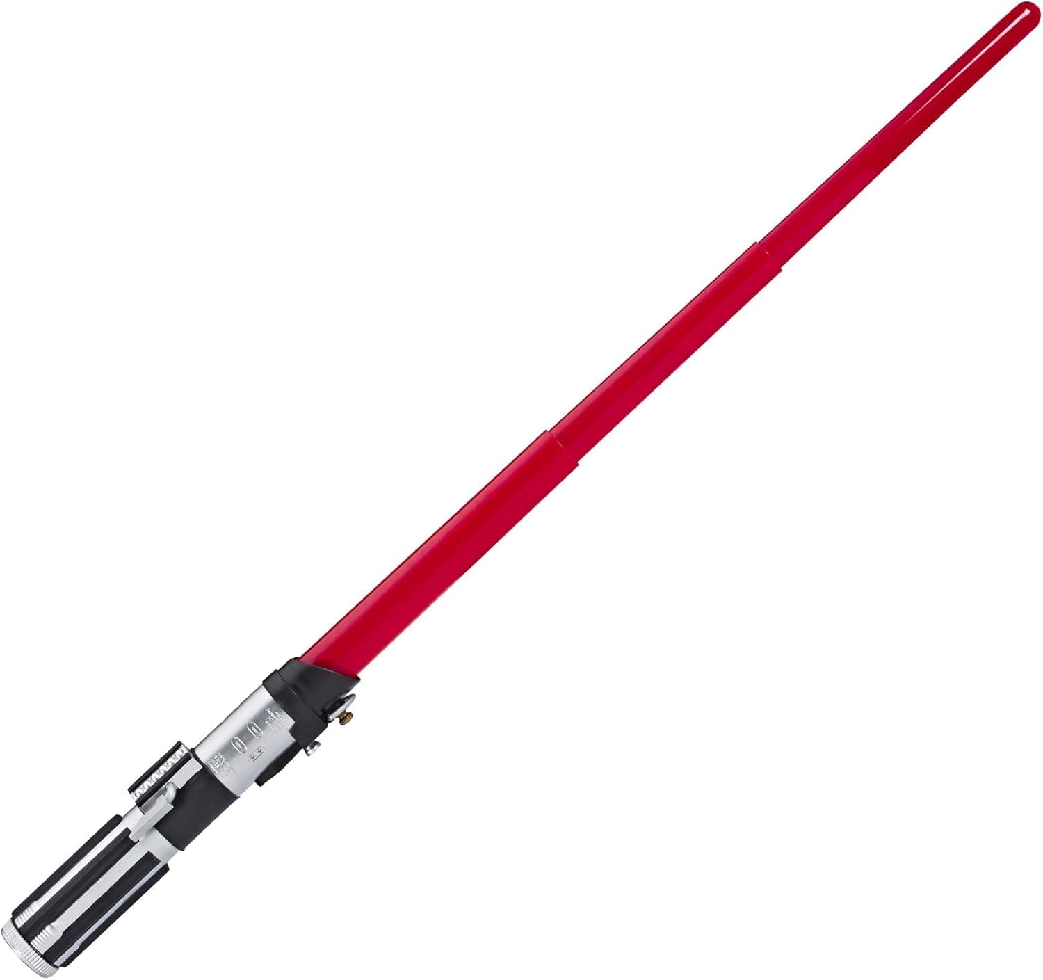 Star Wars Darth Vader Electronic Red Lightsaber Toy for Ages 6 & Up with Lights, Sounds, & Phrases Plus Access to Training Videos