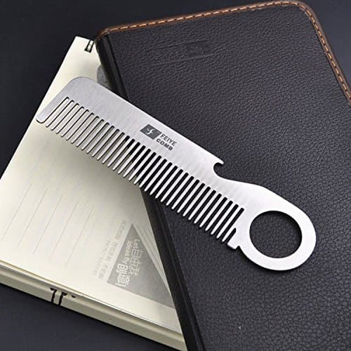 Creative 304 stainless steel comb anti-static green comb travel comb