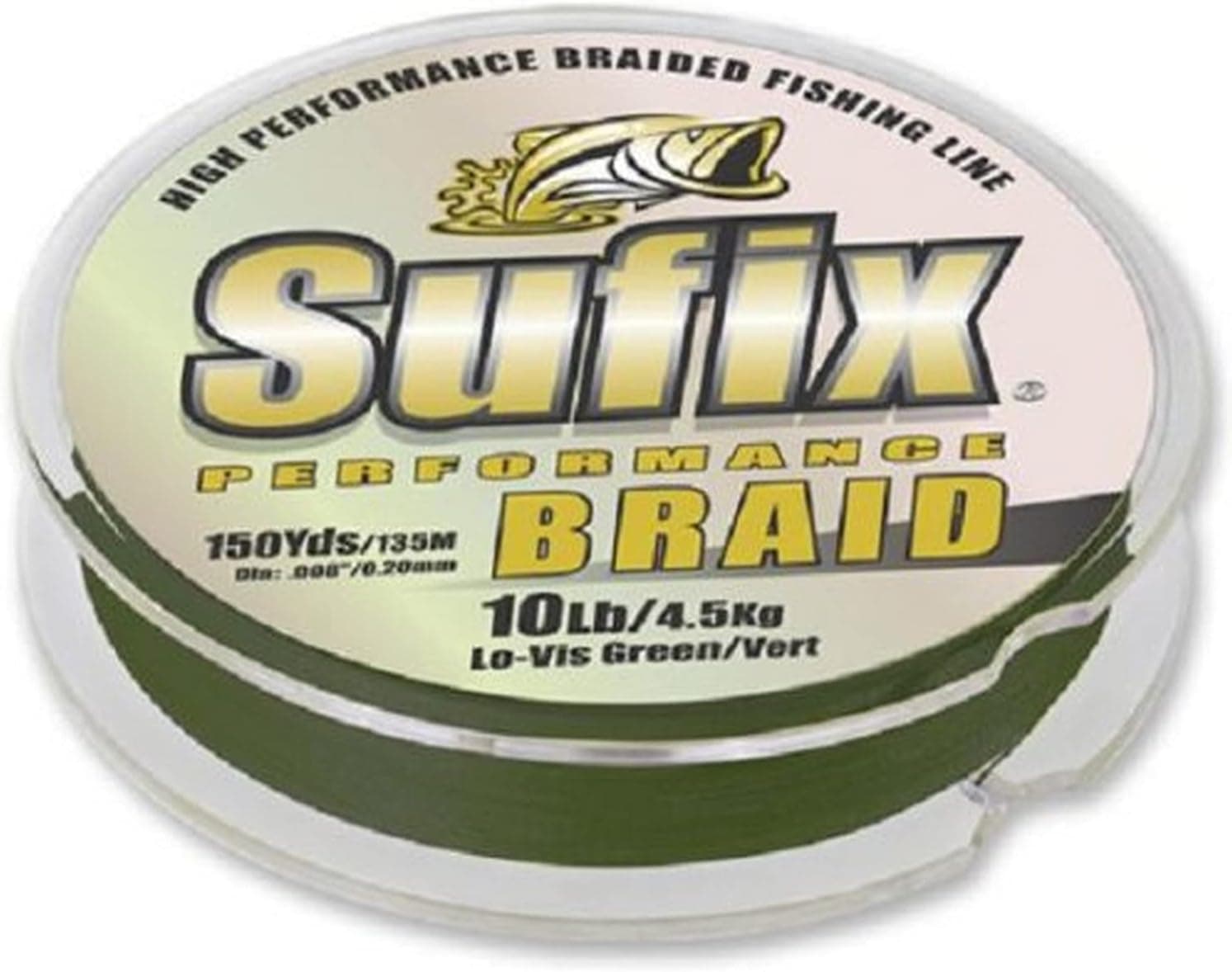 Sufix Performance Braid 6 lb (Green, Size- 300 YD Spool)