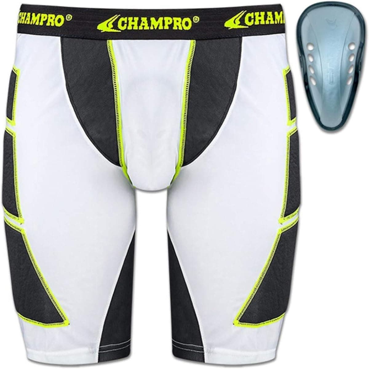 CHAMPRO Men's On Deck Adult Sliding Shorts with Cup