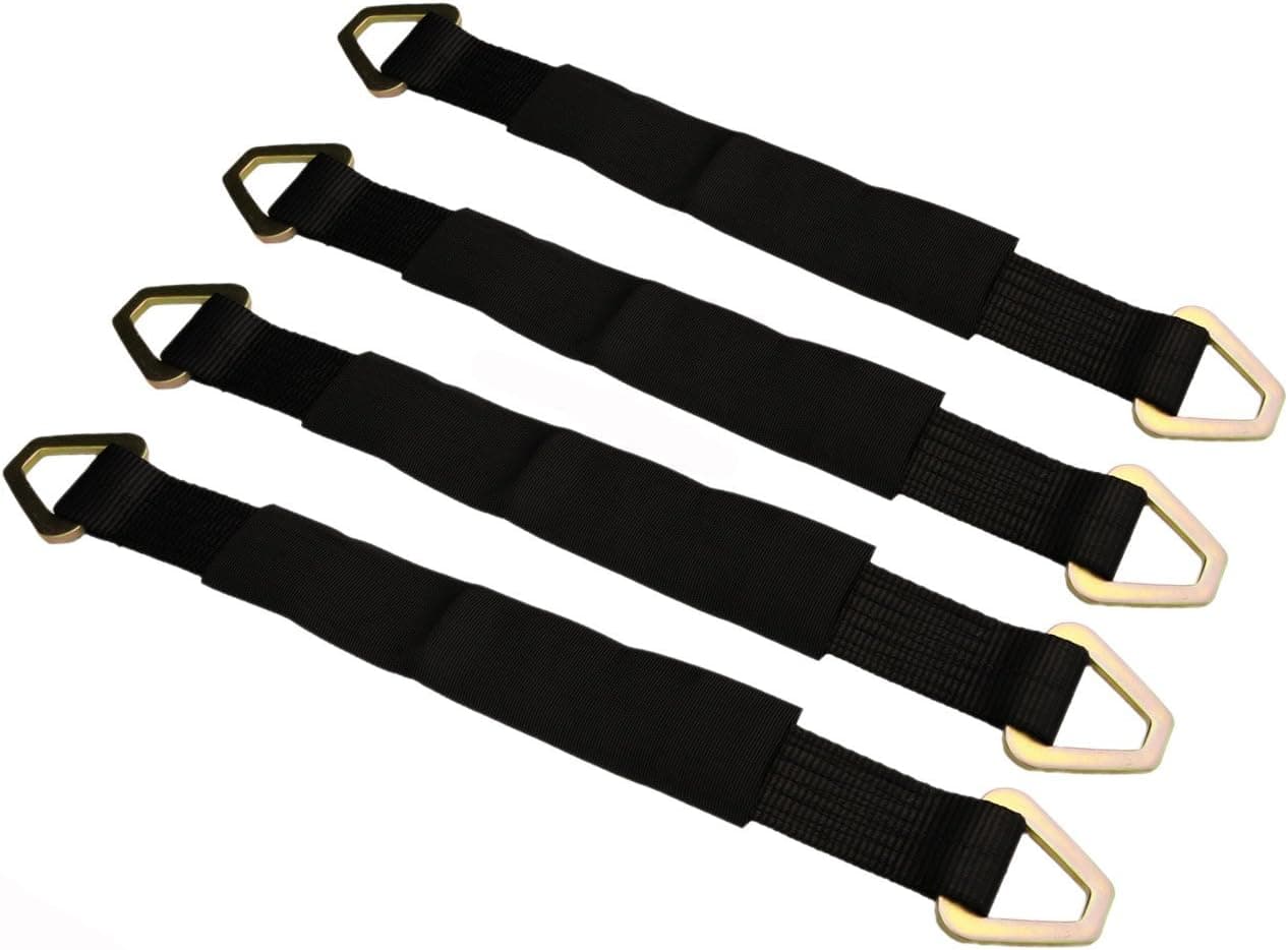 21" Black Axle Straps (4 Pack)