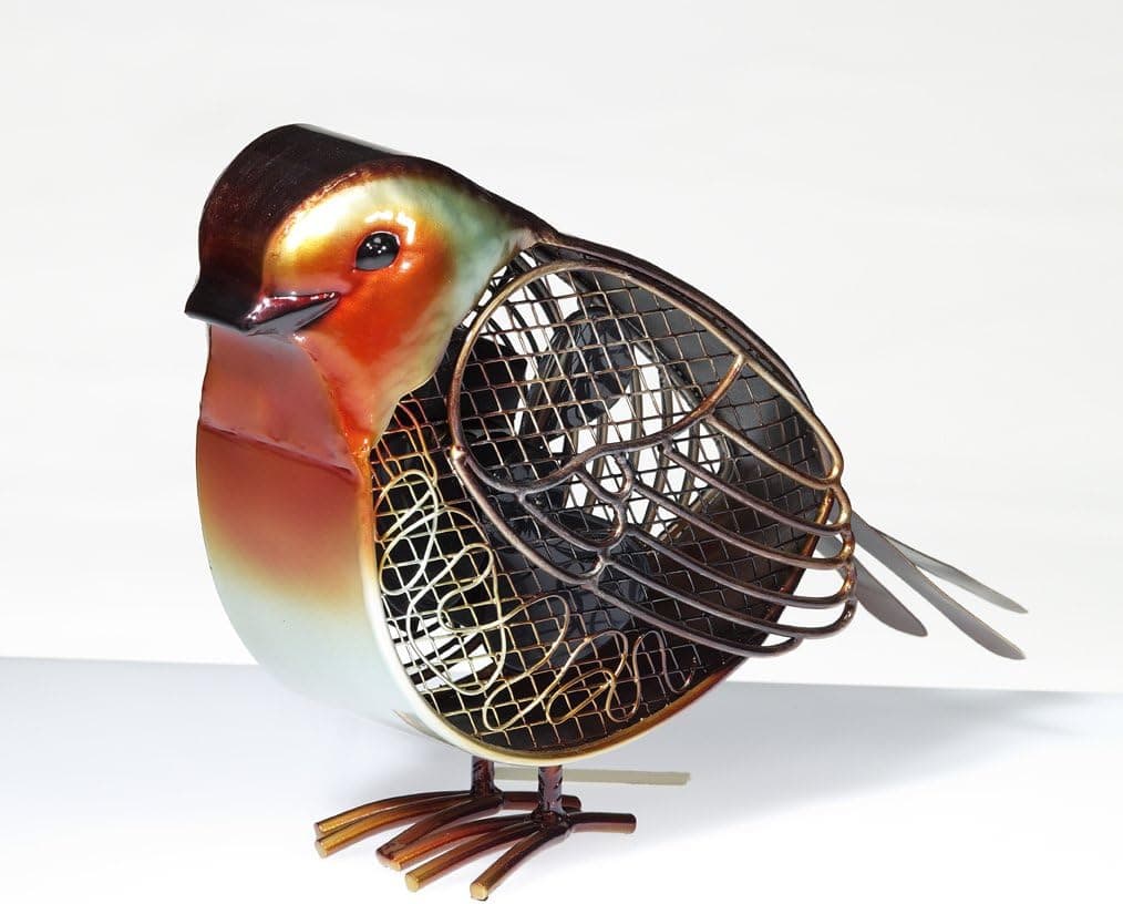 Deco Breeze DBF0226 Small Robin Fan, Gold, Green, Red
