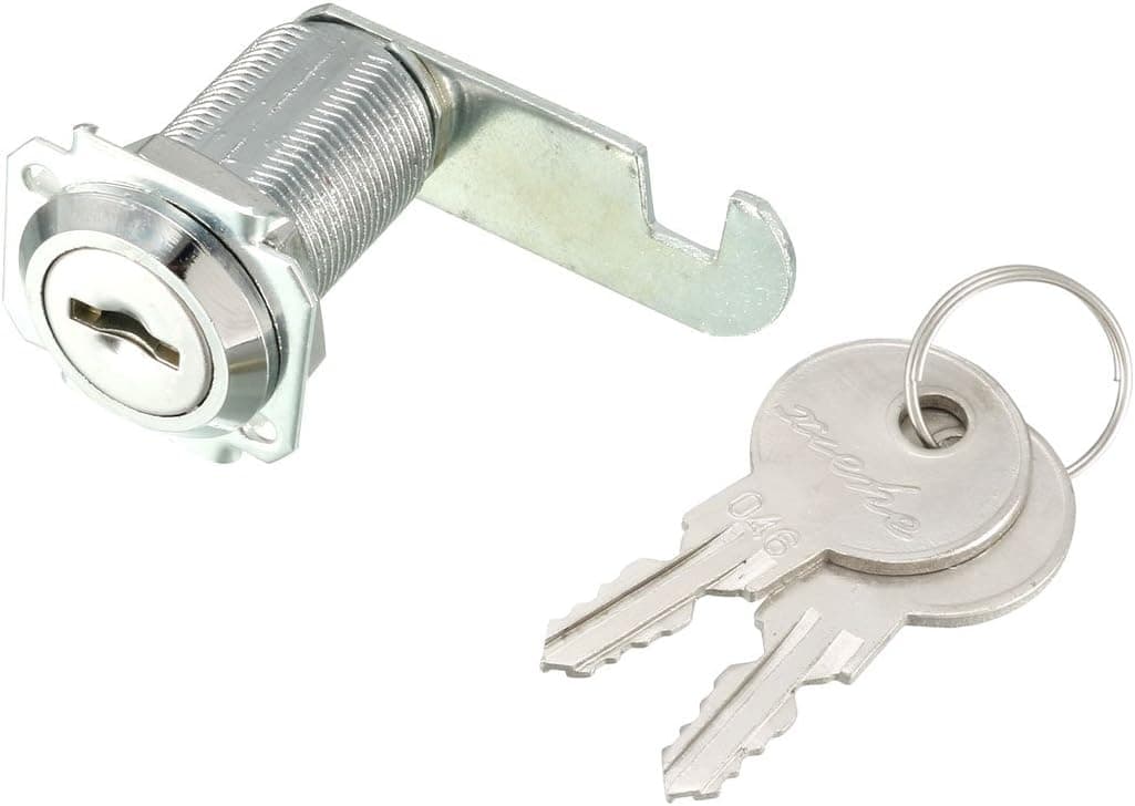 Uxcell Cabinet Mailbox Drawer Quarter Turn Cam Lock, 17.5 x 25mm