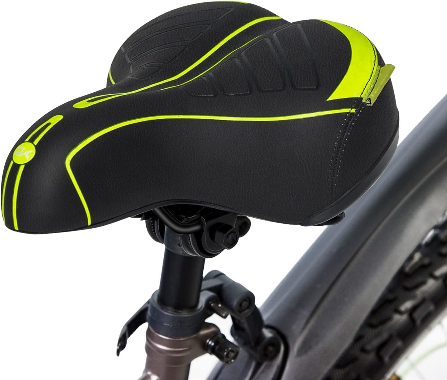 ZHCCCJBOY Bike Seat Bike Saddles Comfortable Replacement Bicycle Saddle with Reflective Band Memory Foam Shock Absorbing Replacement for Mountain Bikes Road Bikes