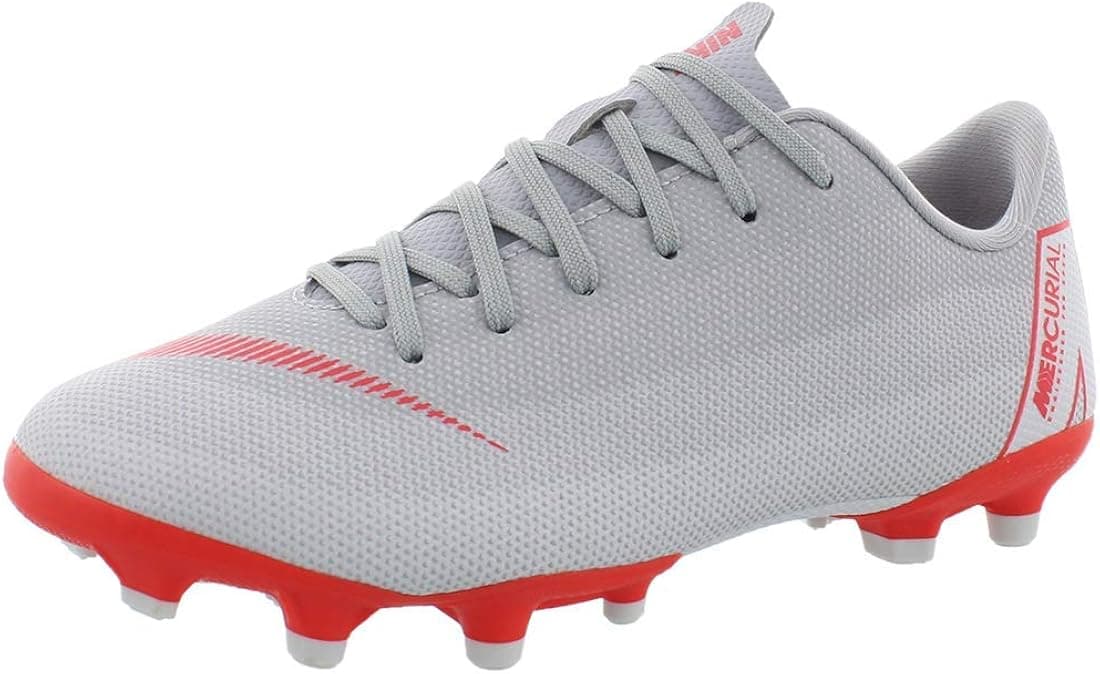 Nike Vapor 12 Academy Kid's Firm Ground Soccer Cleats (5.5 Big Kid M) Wolf Grey