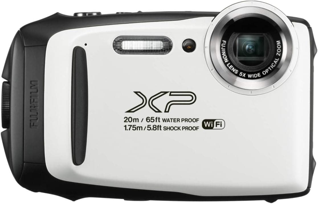 Fujifilm FinePix XP130 Waterproof Rugged Digital Camera (White) (Renewed)