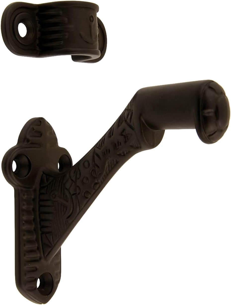idh by St. Simons 18016-10B Premium Quality Solid Brass Windsor Hand Rail Bracket, Oil-Rubbed Bronze