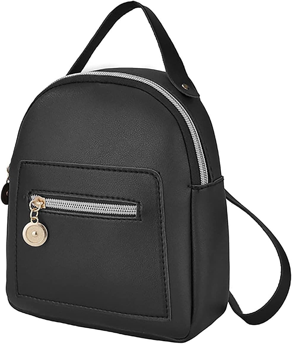 QIQIZAI Women's Mini Backpack Water Resistant Leather Daypack Elegant Travel Backpack Multifunctional Hands-Free Wallets