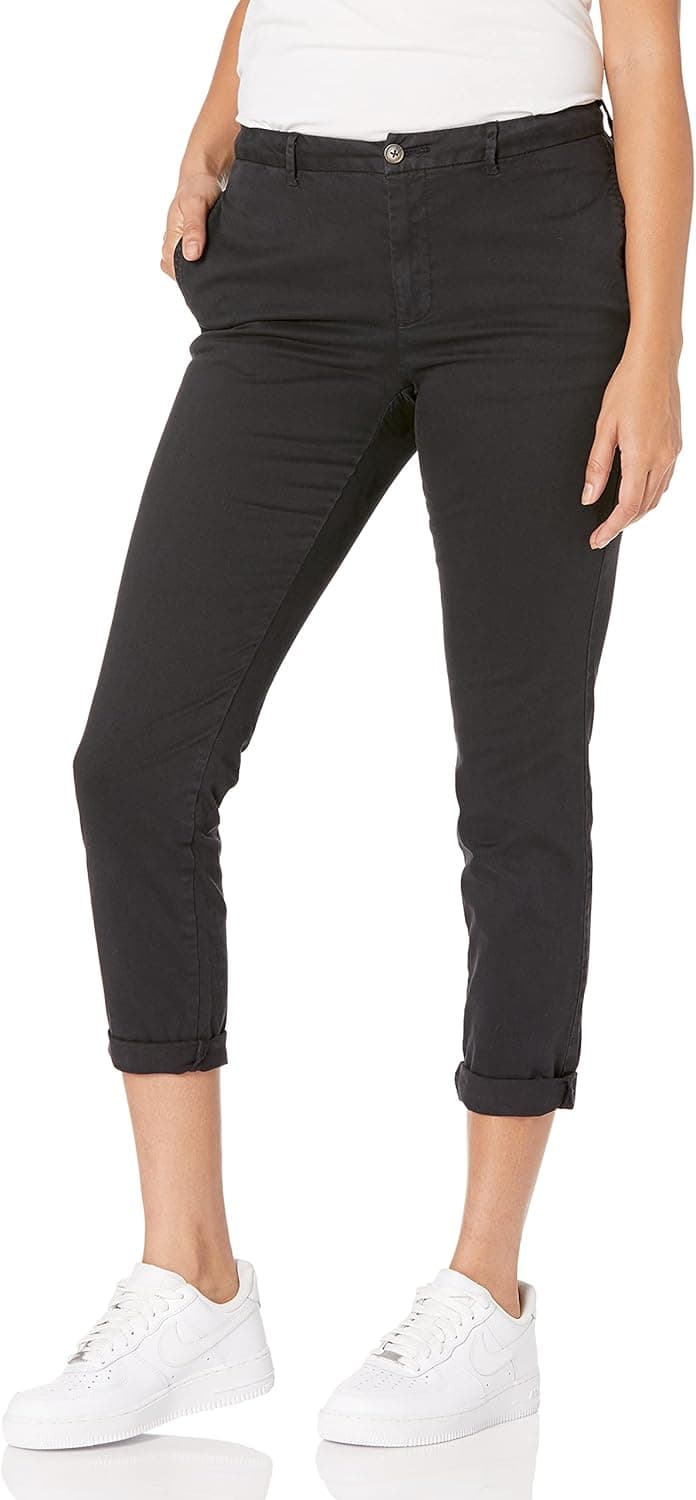 Daily Ritual Women's Washed Poplin Patch-Pocket Pant