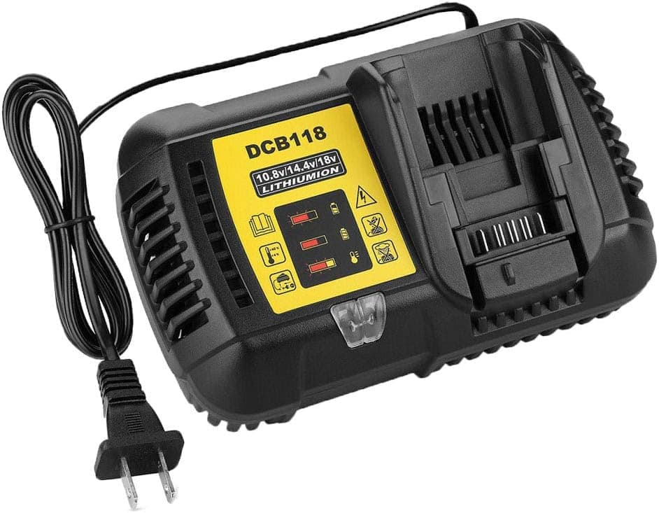 DCB118 20V Compatible with DWT Battery Charger, WaxPar DCB118 Fast Charger Compatible with DWT 12V 18V 20V MAX DCB205 DCB206 DCB127 DCB204 Lithium-Ion Replace DCB101 DCB102 DCB112 DCB115