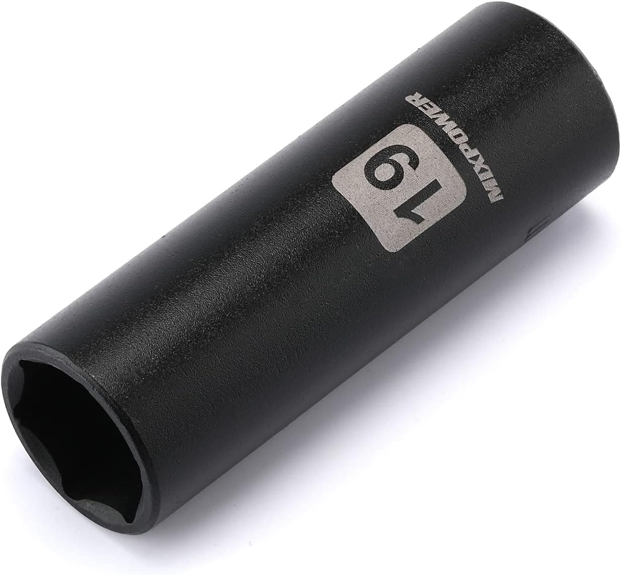 MIXPOWER 1/2-Inch Drive Deep Impact Socket, 19mm, CR-V, Metric, 6 Point, Deep