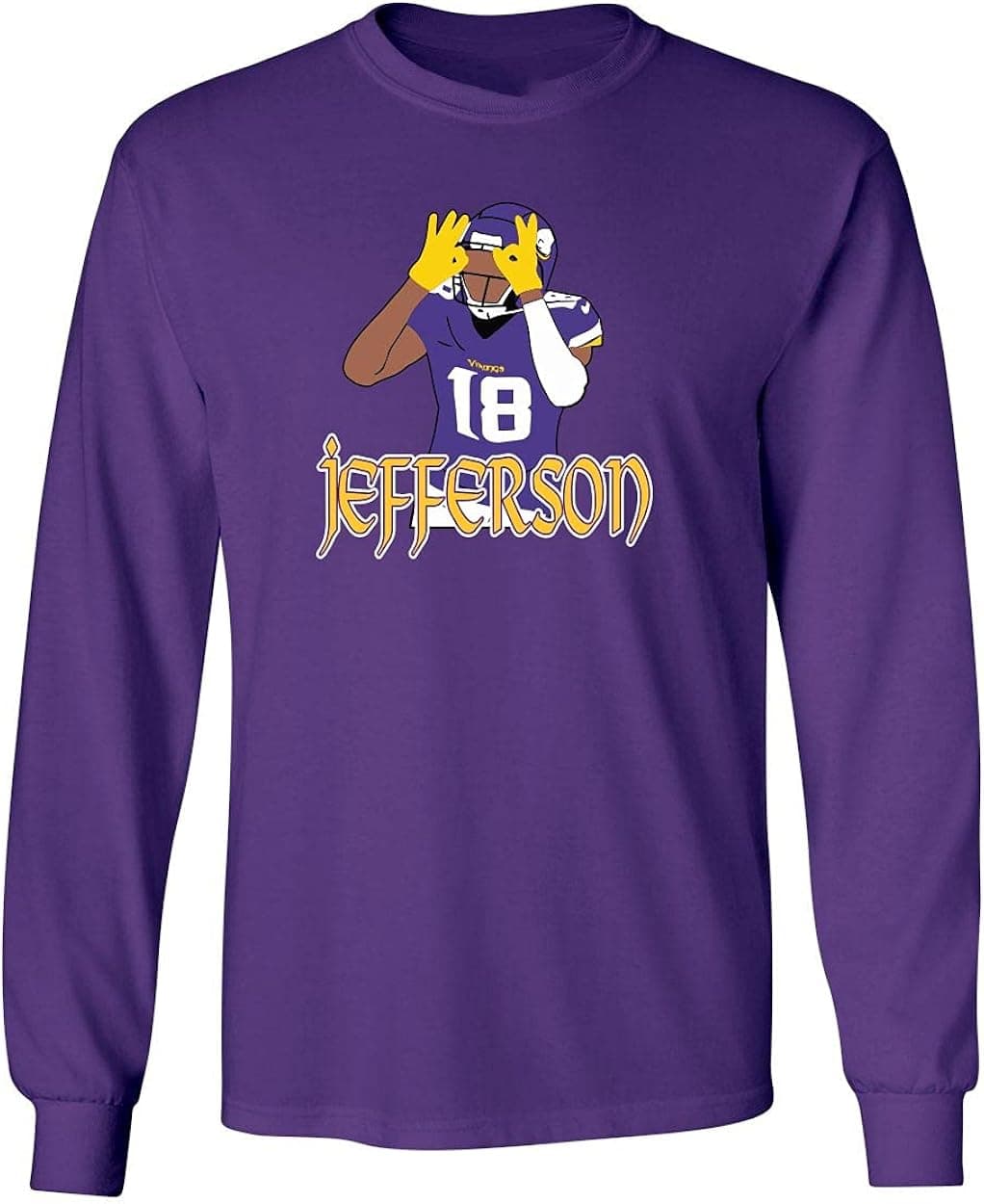 Long Sleeve Purple Jefferson Minnesota TD Dance T-Shirt