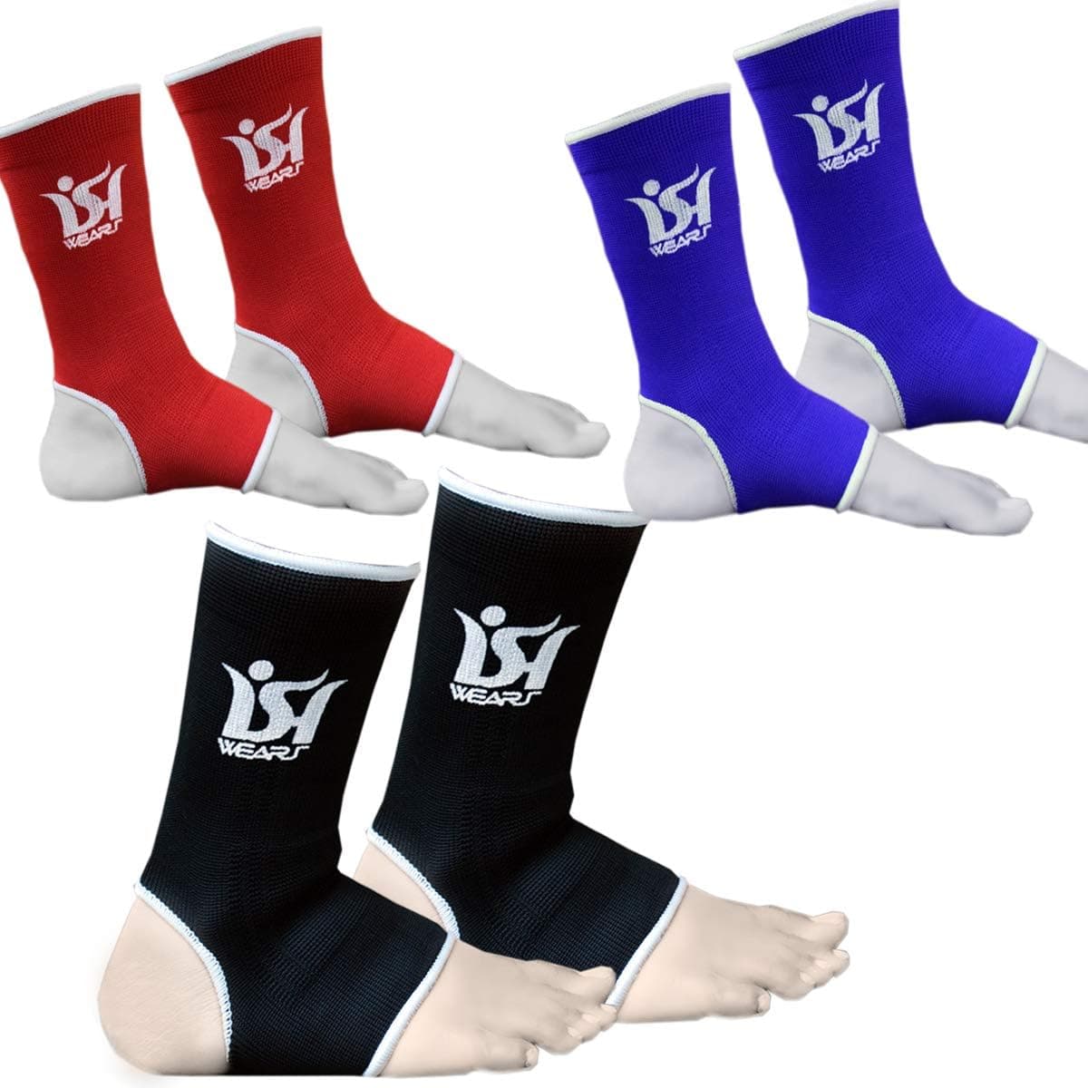 Ankle Foot Support MMA Boxing Brace Guard Pads Kick Muay Thai UFC Gym Anklet Pair