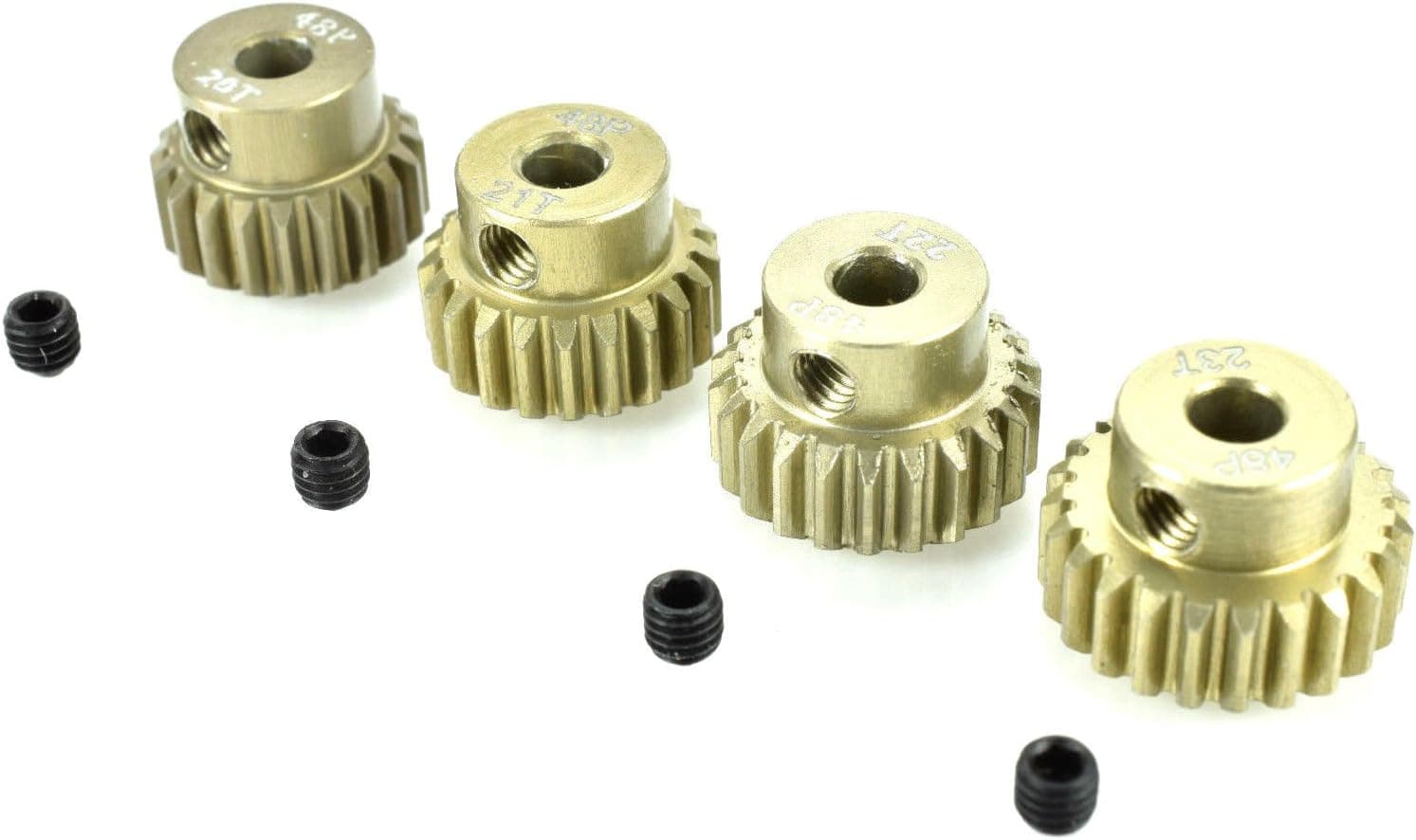 Apex RC Products 48 Pitch 20T 21T 22T 23T Aluminum Pinion Gear Set #9751