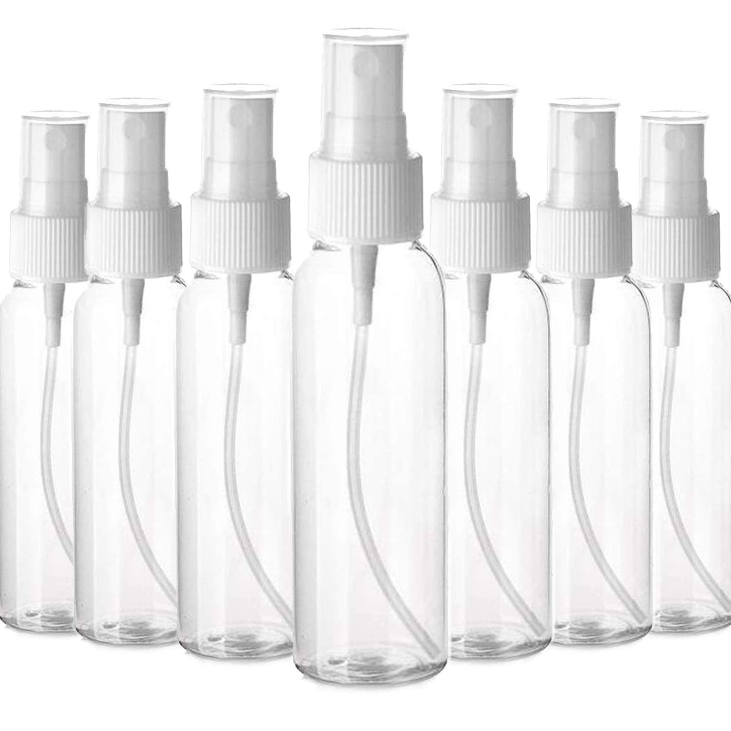 Clear Refillable Fine Mist Spray Bottles Liquid Container Great for Essential Oils, Serum, Perfumes Travel, and Cleaning Solution Reusable Leak Proof Durable Sprayer 3.4oz/100ml (12 PCs)