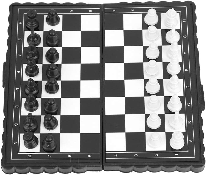 Chess Set,Portable Plastic Folding Chessboard for Party Family Activities Chess Set Magnet Chess Chess