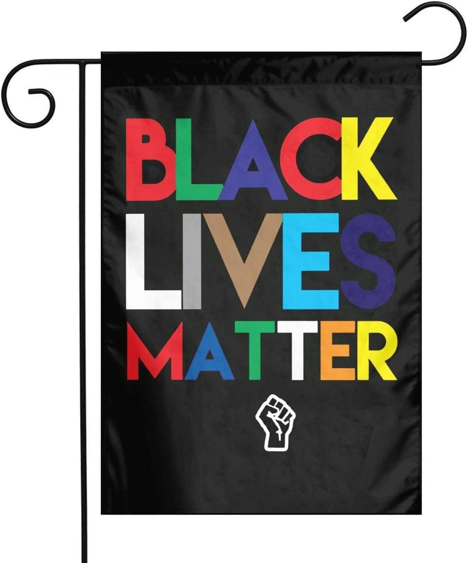 Q23DKZ&Sports BLM Black Lives Matter Spring Garden Flag Wedding Yard Outdoor Decor Yard