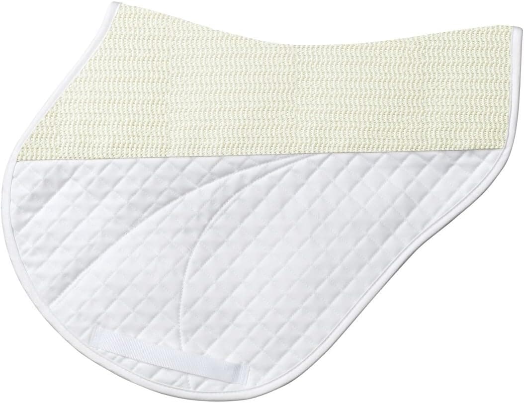 Success Equestrian Deluxe XC Monoflap NO Slip Saddle Pad White, One Size