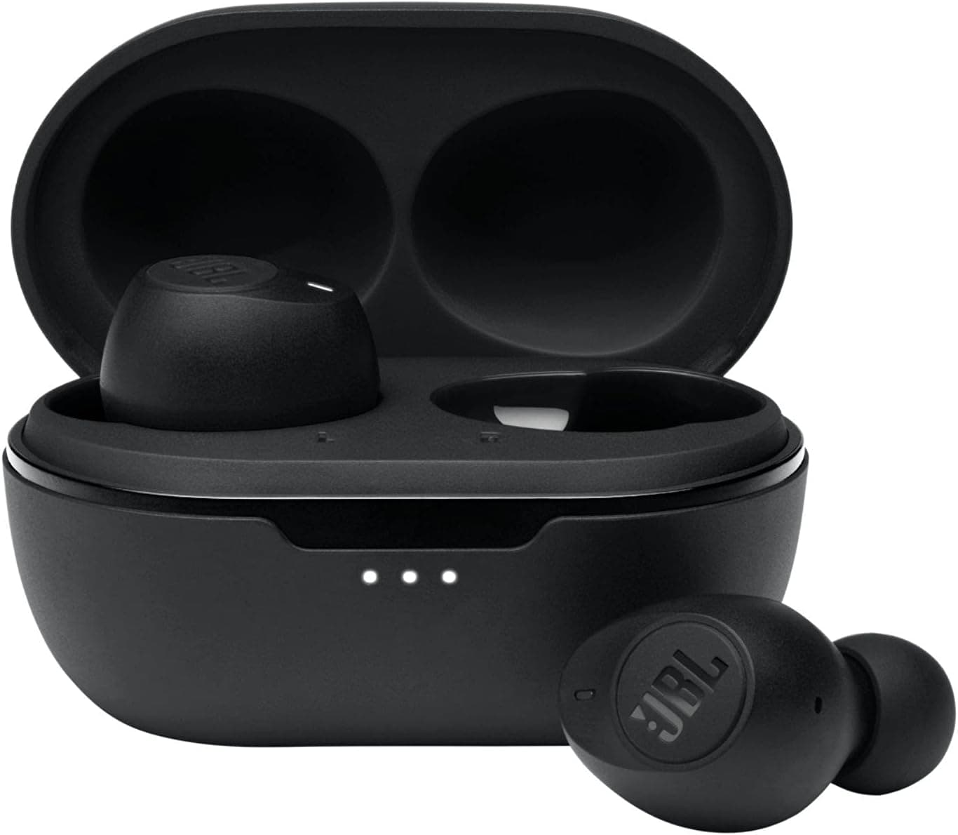 JBL Tune 115TWS True Wireless in-Ear Headphones Pure Bass Sound, 21H Battery, Bluetooth, Dual Connect, Wireless Calls, Music, Native Voice Assistant (Black)