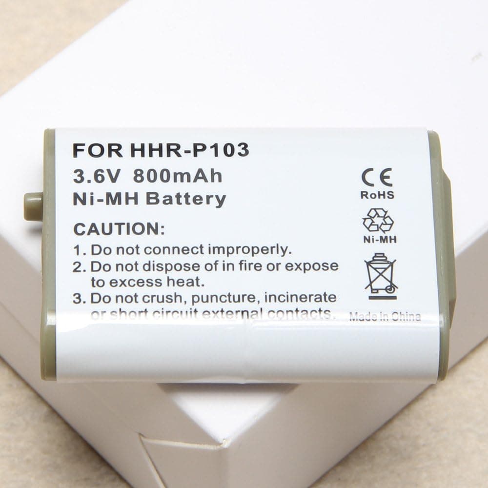 ATC Phone Battery for Cordless Phone Panasonic HHR-P103 Energizer ER-P507 Hi Capacity B-784 3.6V 800mAh