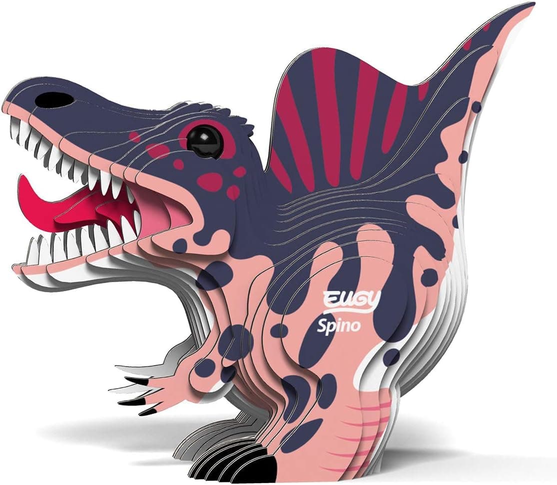 Eugy Spinosaurus Dinosaur 3D Puzzle, 24 Piece Eco-Friendly Educational Learning Puzzles for Kids 6+