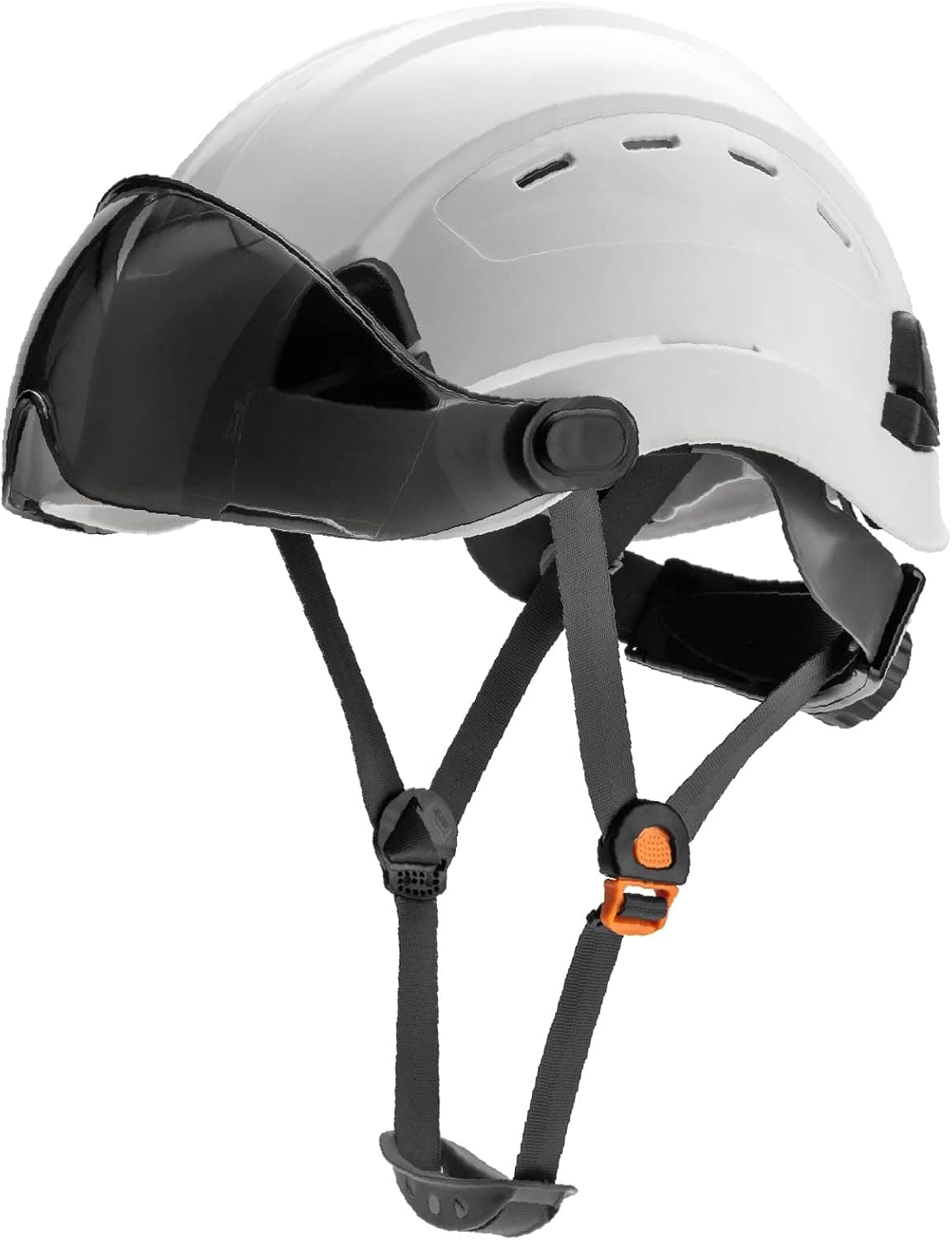 LOHASWORK Safety Hard Hat with Visor - ANSI Z89.1 Approved ABS Adjustable Vented Helmet - Construction Work Hardhats