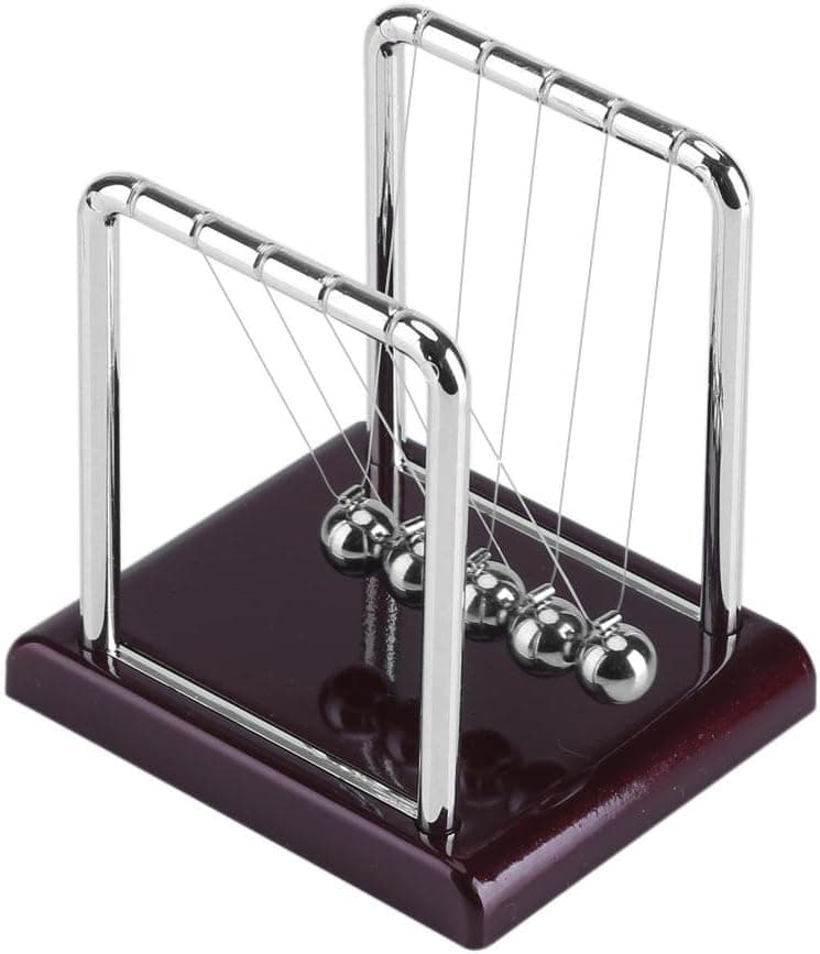 Newtons Balls Toy, Steel Balance Swinging Magnetic Ball Cradle Physics Science Pendulum Desk Fun Toy Gift
