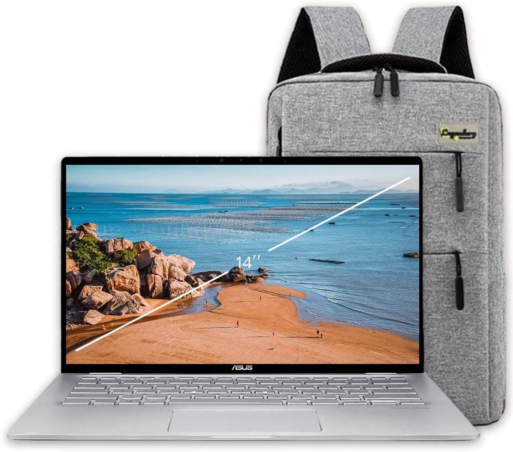 ASUS 14" FHD Touchscreen 2-in-1 Convertible Laptop, AMD Ryzen 5 3500U (Beats Intel i7-7500U), 8GB Memory, 256GB SSD, Webcam, HDMI, Windows 10 W/Legendary Accessories