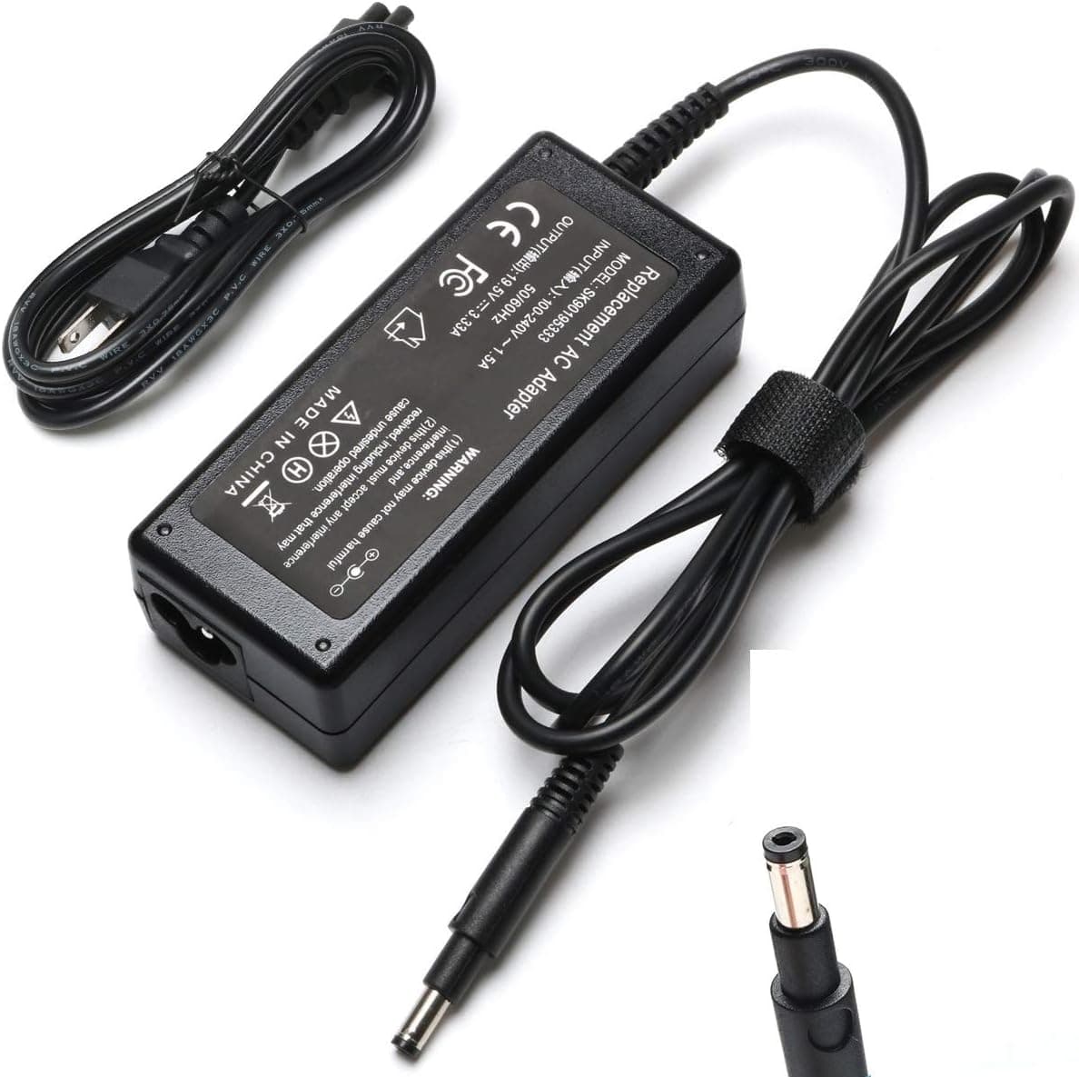 19.5V 3.33A 65W AC Adapter Laptop Charger for HP Pavilion TouchSmart 14-B109 14-B109WM 15-B142DX 14-B120DX 15-B129WM 15-B143 15-B143CL 15-B119wm 15-b152nr Envy 4Series 6Series Power Supply Cord