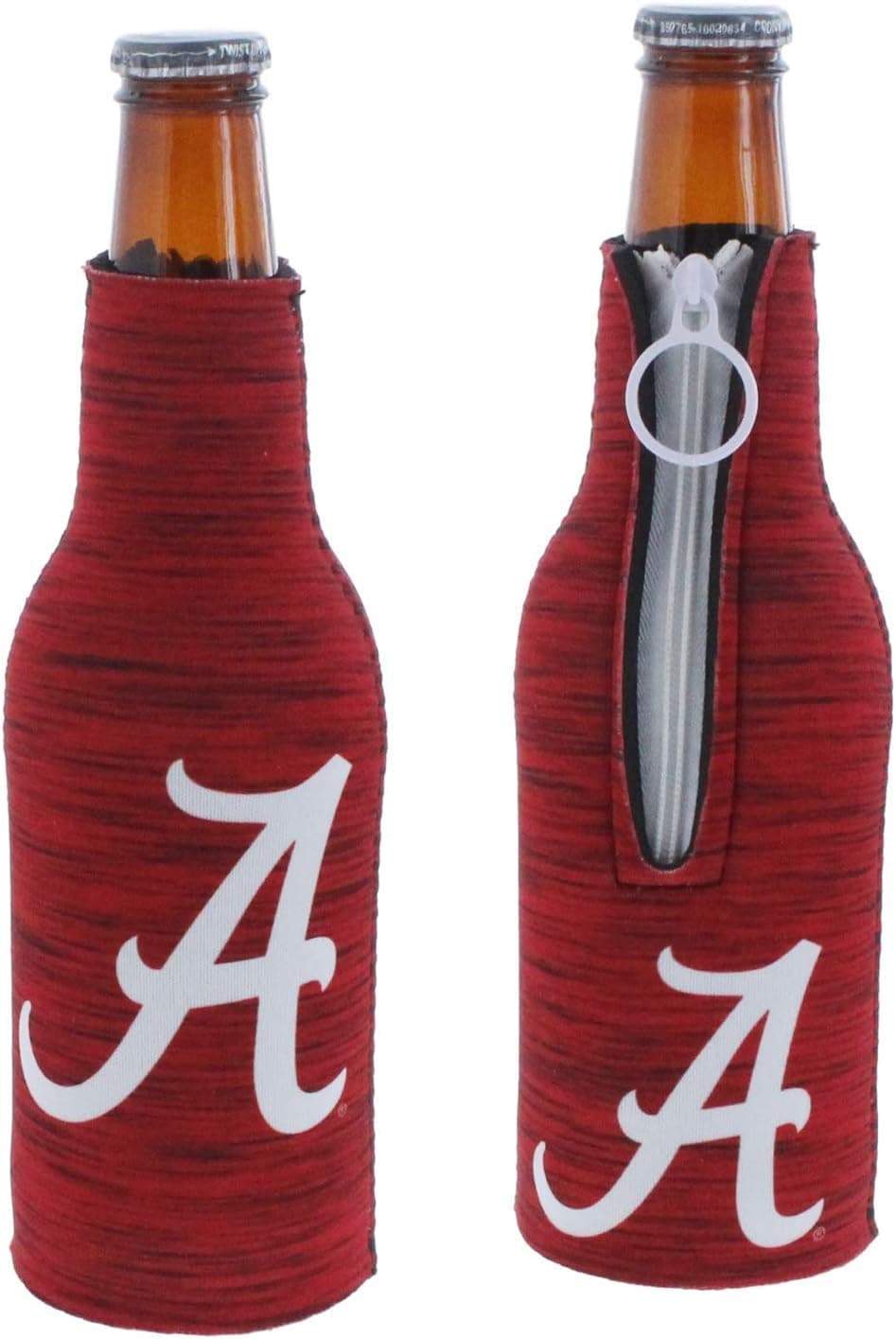 Kolder College Team Logo 2-Sided Insulated Neoprene Zipper Bottle Holder Suit Cooler 2-Pack Set