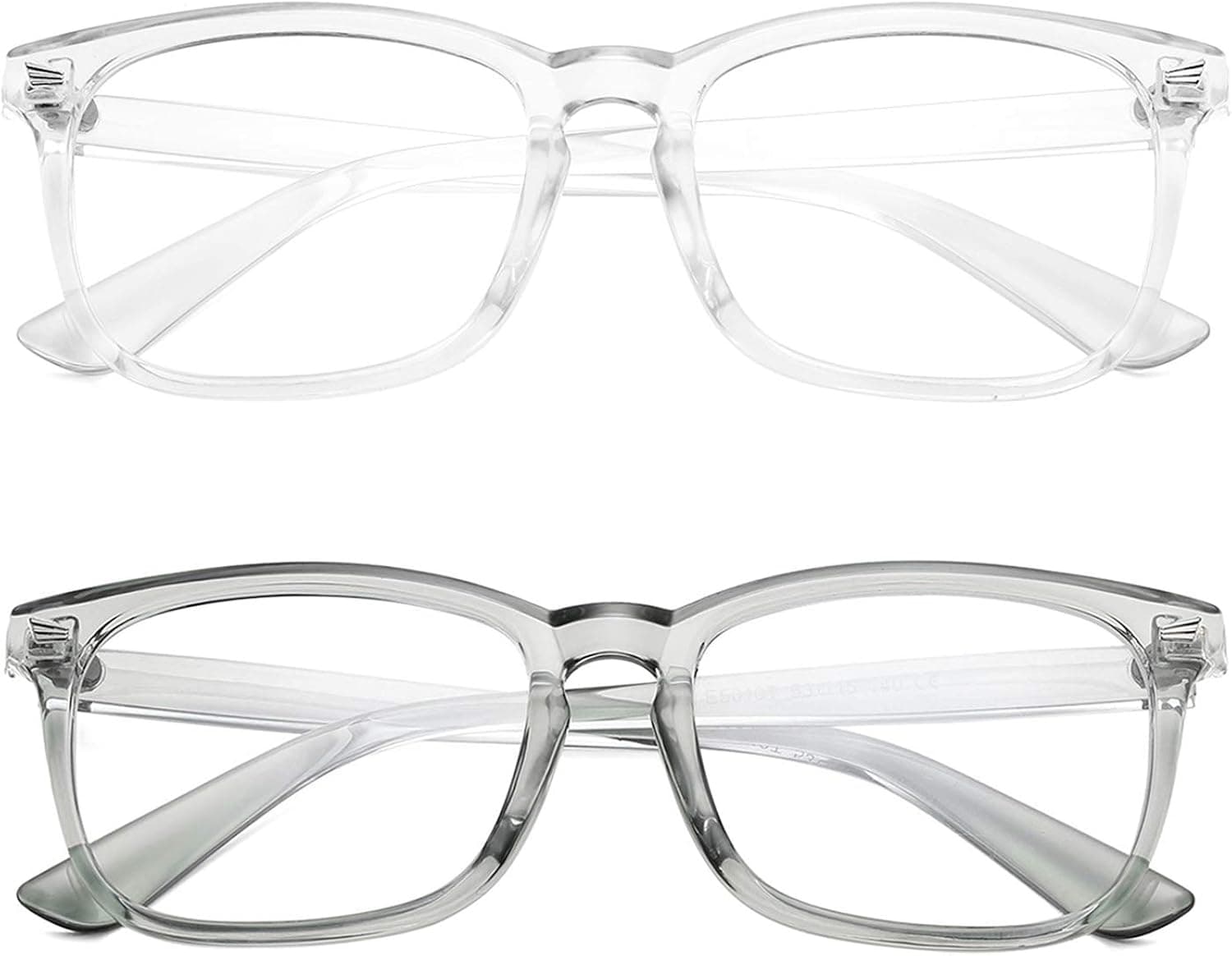 Unisex Square Non-Prescription Glasses for Women Men Optical Glasses Clear Lens Nerd Eyeglasses Frames