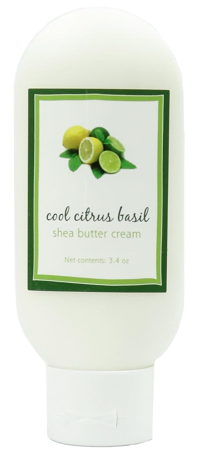 Shea Butter Cool Citrus Basil Cream by MoonDance Soaps - Handmade Moisturizers with Shea Butter and Aloe Vera