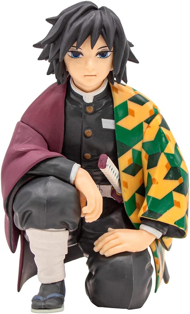 NINJAMO Giyu Tomioka Perching Kneeling Figure Hashira Meeting Demon Anime Slayer Sowrdsman