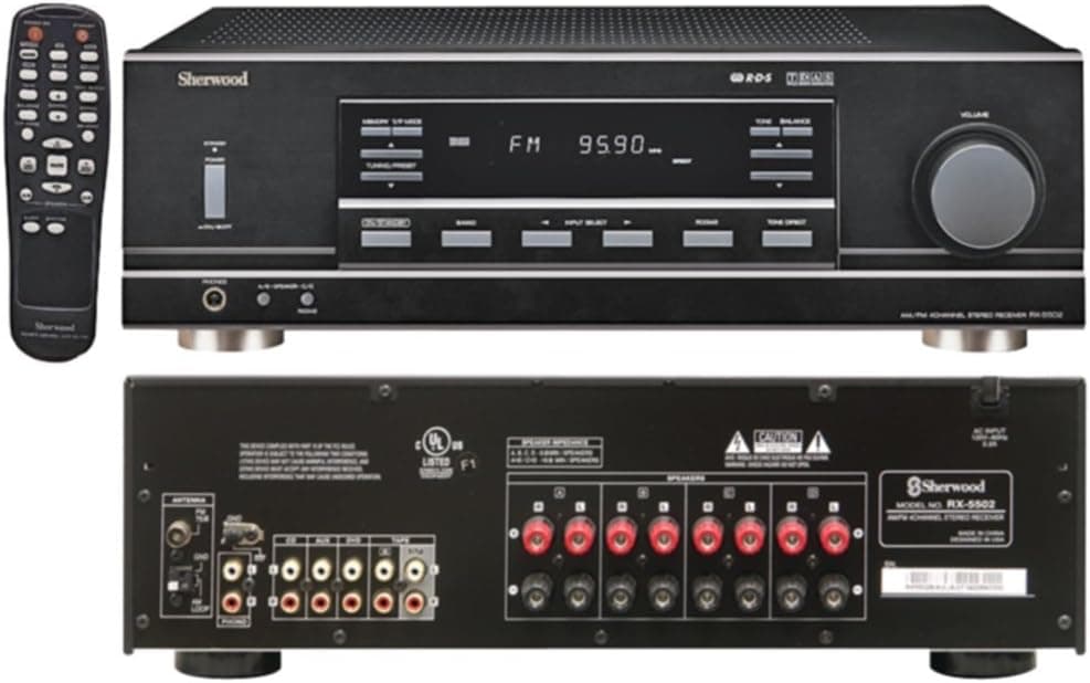 Sherwood Rx-5502 Multisource Dual Zone A/V Receiver