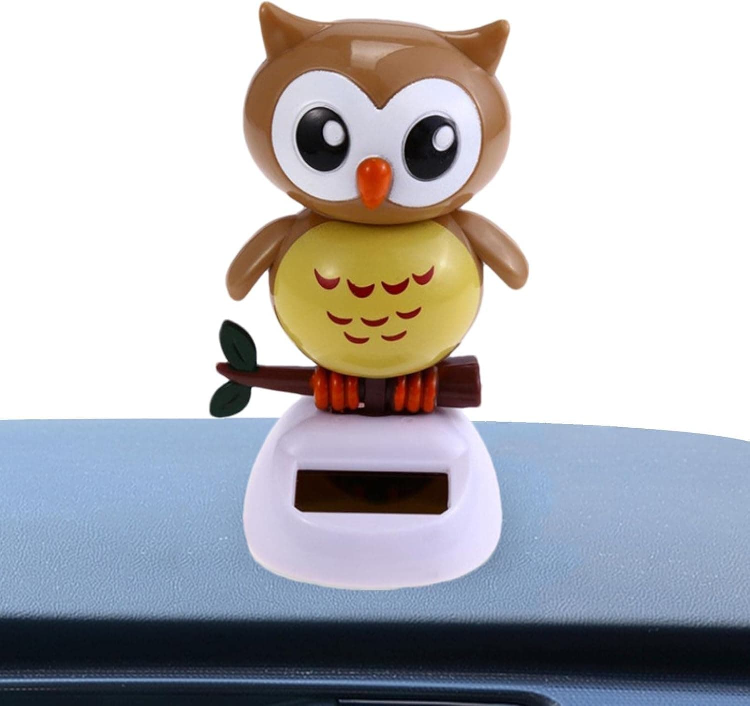 huibei Owl Car Decoration | Cute Solar Car Accessories Dashboard Decorations,Bobble Shaking Head Dancing Toy, Car Dash Board Ornaments for Car Vehicle Decoration