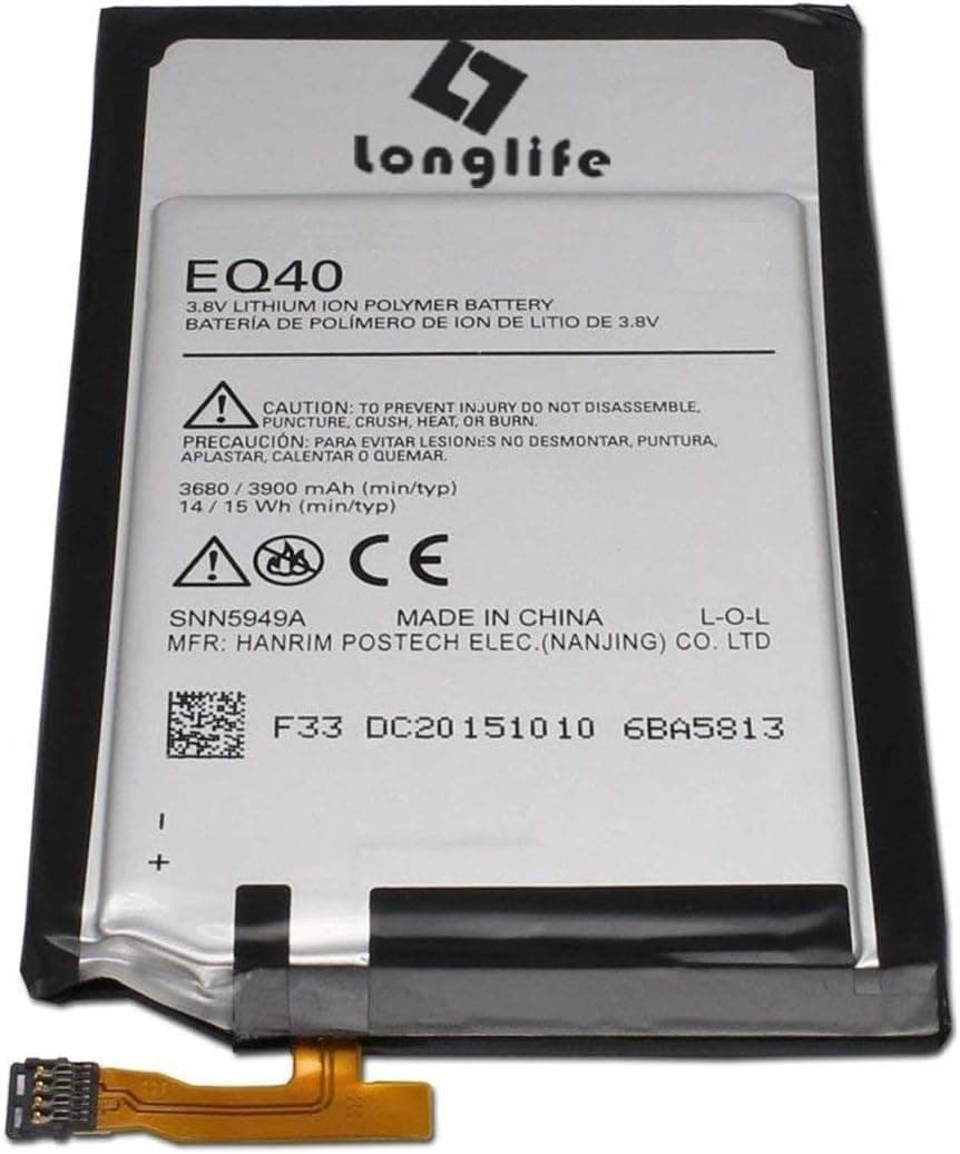 LONGLIFE 3900mAh Battery for Droid Turbo Verizon XT1254 XT1225 SN5949N EQ40