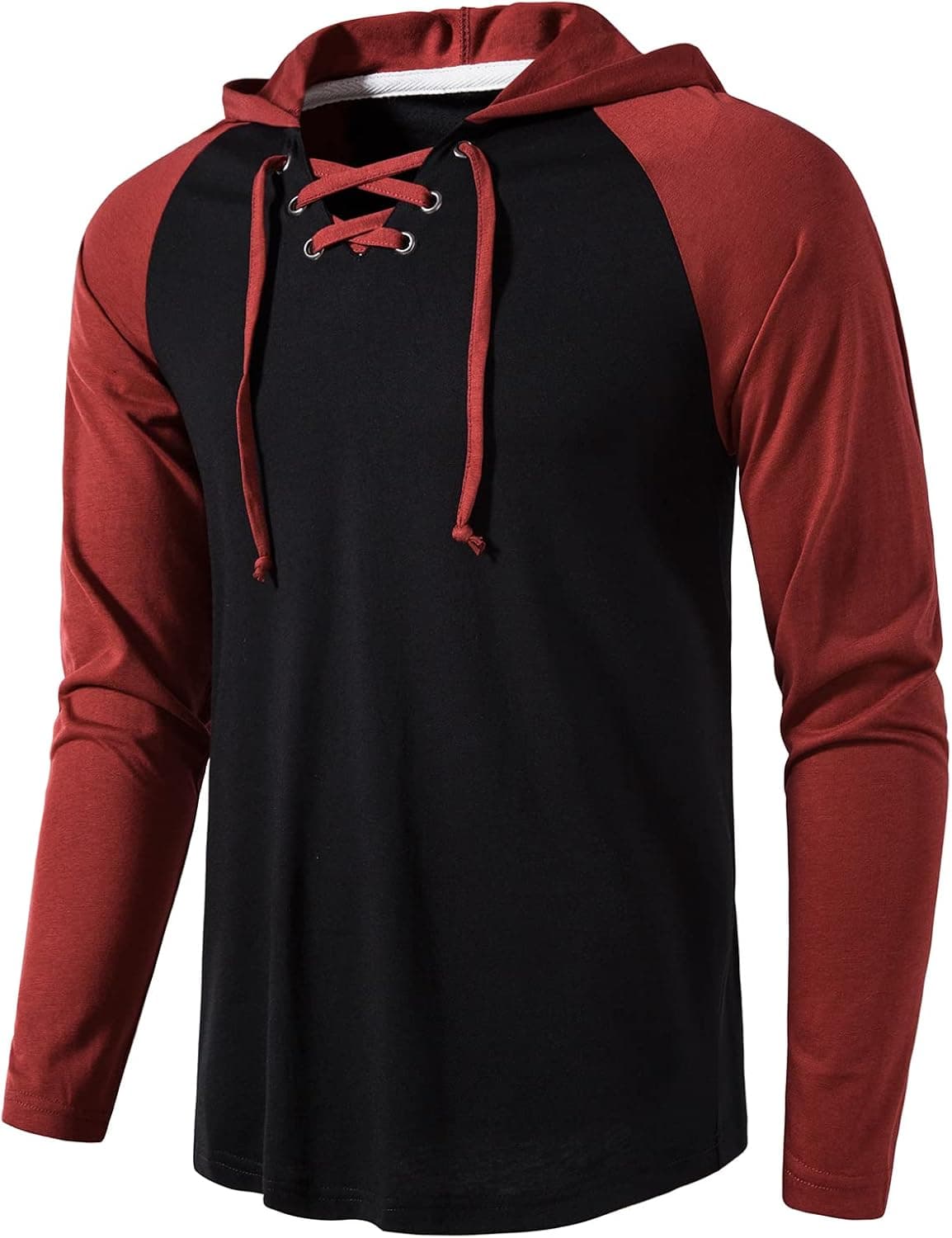 Manwan walk Men's Fashion Athletic Long Sleeve Hoodies Lightweight Pullover V Neck Sweatshirt
