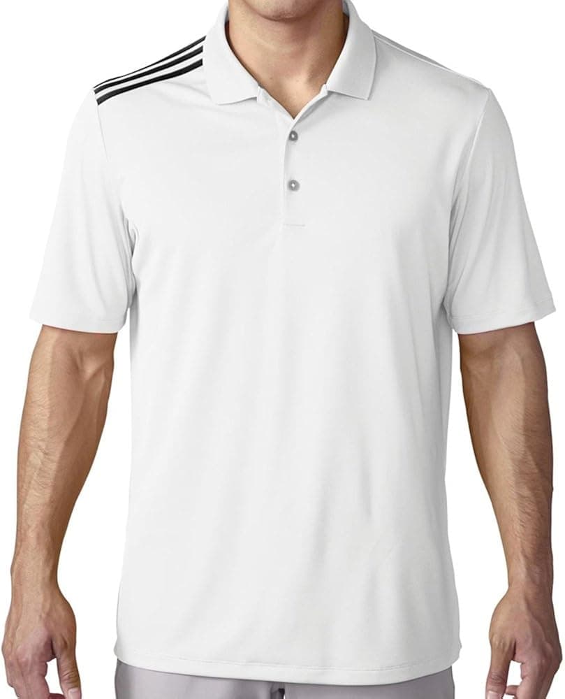 adidas Golf Men's Golf Climacool 3-Stripes Polo Shirt