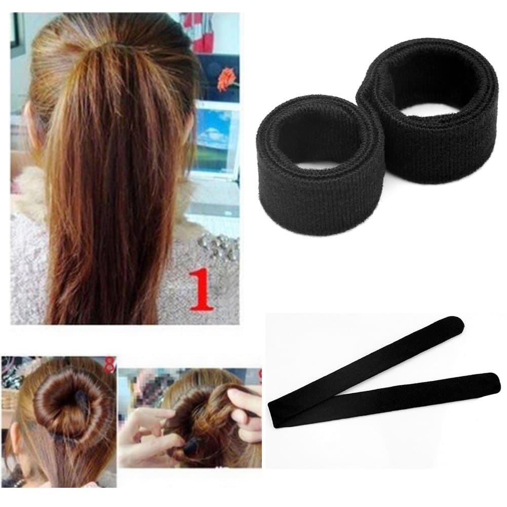 Estone New 2pcs Fashion French Style Hair Roller Curler Bum Maker Magic Hair Styling Tool