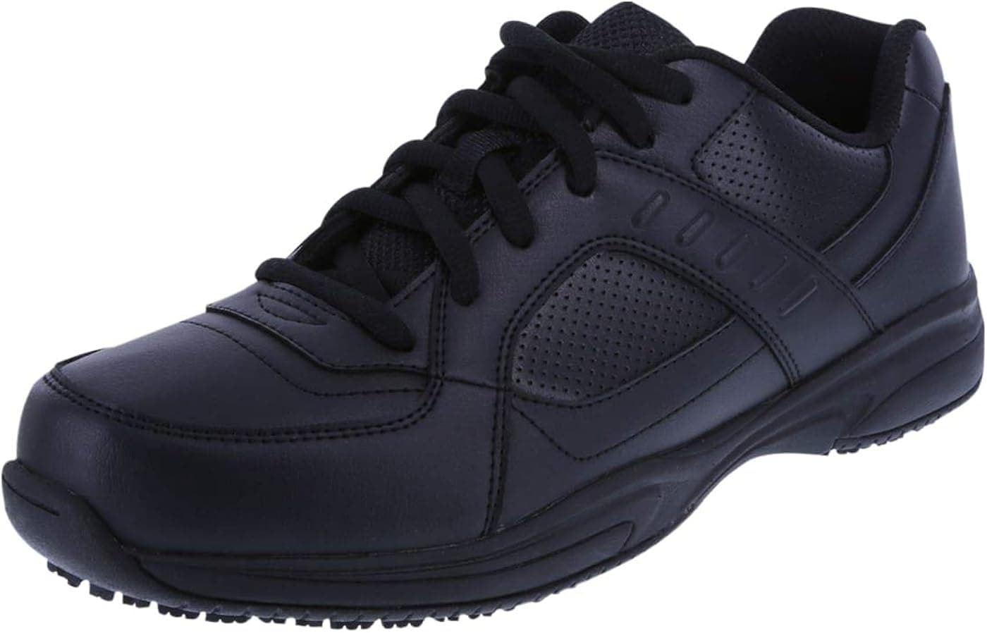safeTstep Black Men's Slip Resistant Zeus Athletic 9 Wide