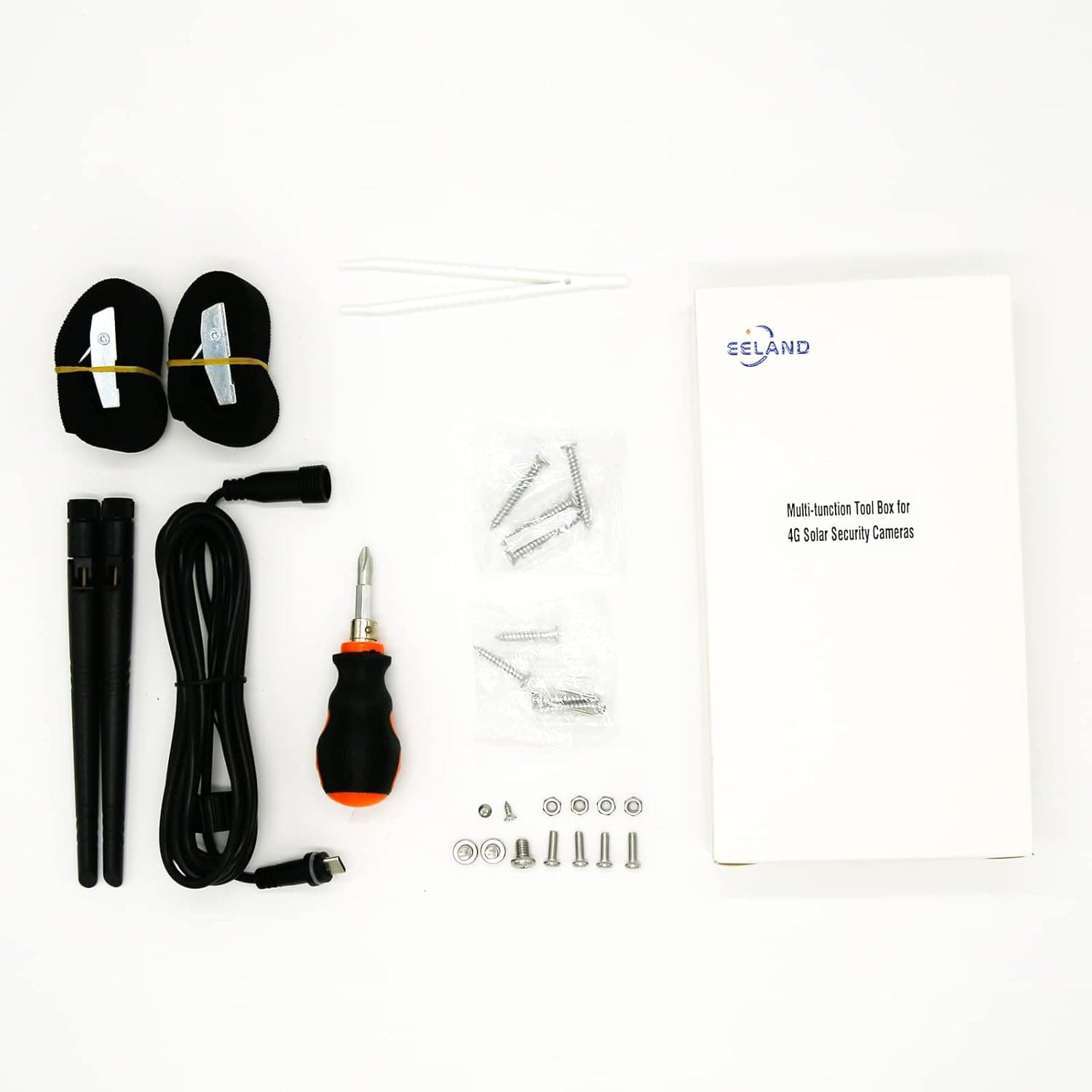 EEland Wireless Security Camera Installation Kit, Outdoor/Home Security Camera Installation Tools, Multiple Installation Methods, Easy to Install and Use