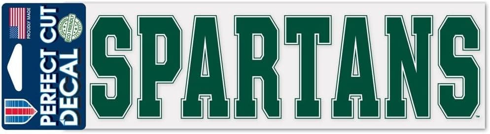 WinCraft NCAA Michigan State University WCR38087014 Perfect Cut Decals, 3" x 10"