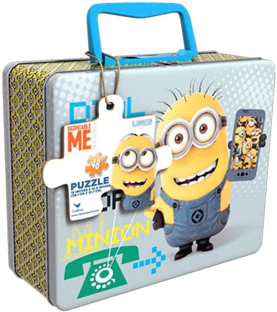 Minions Movie 48 pc Puzzle Tin with Handle