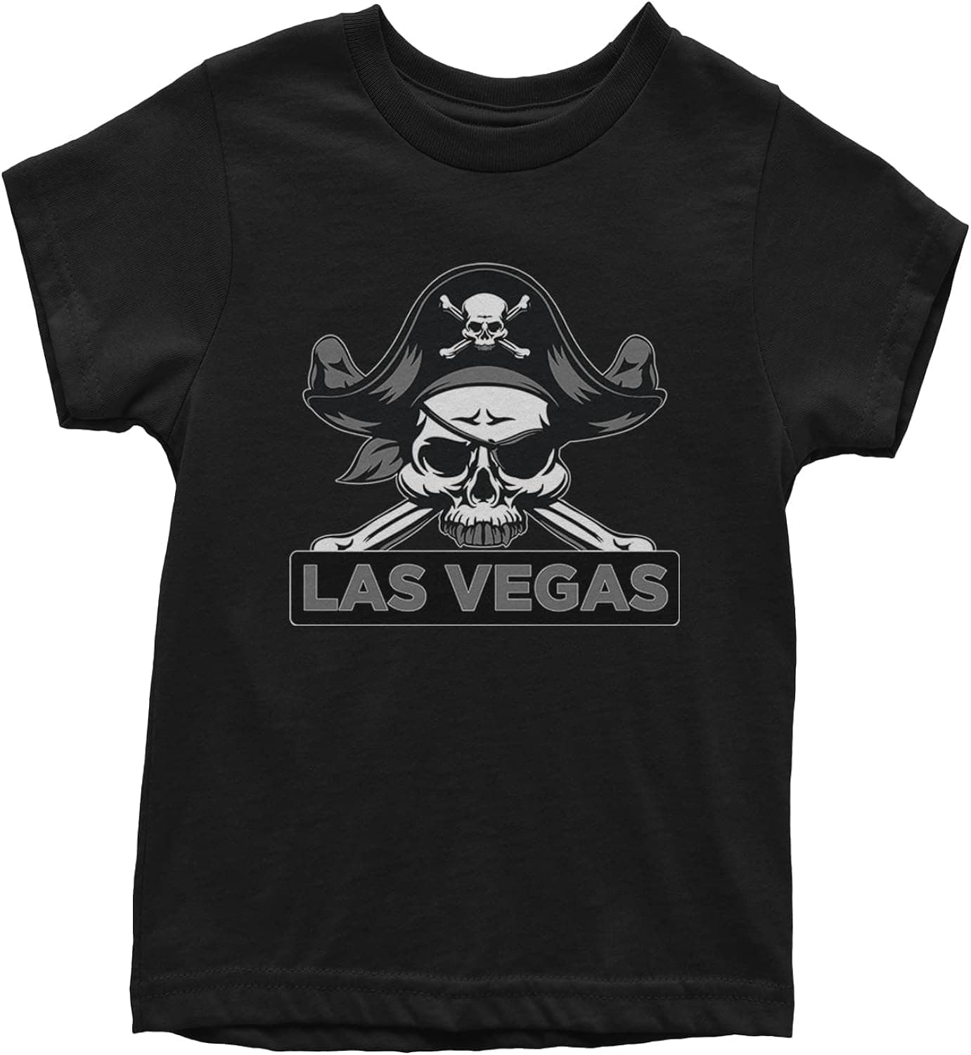Expression Tees Raider Skull Straight Outta Las Vegas Youth T-Shirt