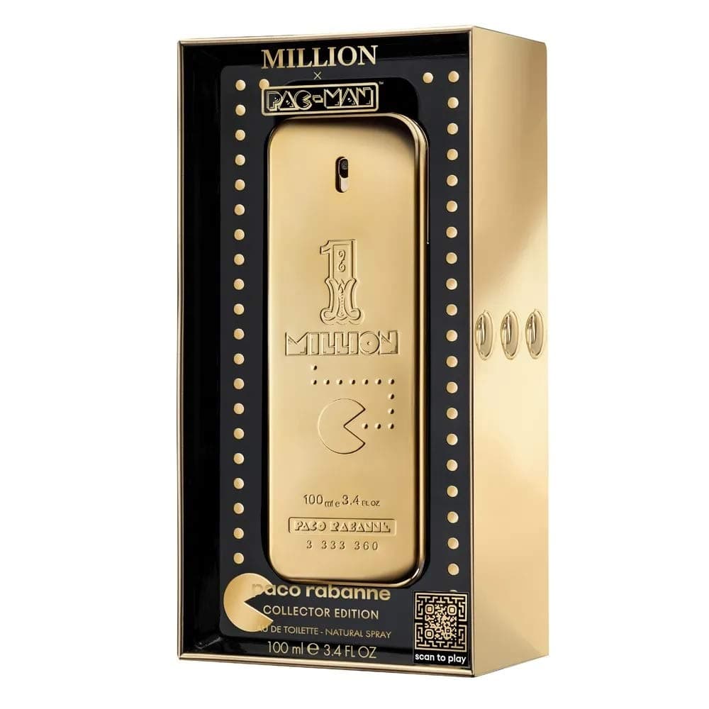 Paco Rabanne One Million For Men Eau de Toilette Pac-Man Collector Edition, 3.4 oz