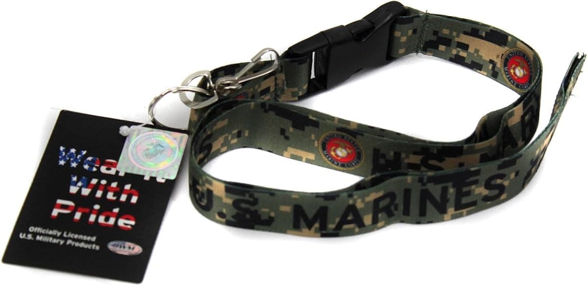 United State Marines Camo Digital Lanyard I.D.Holder